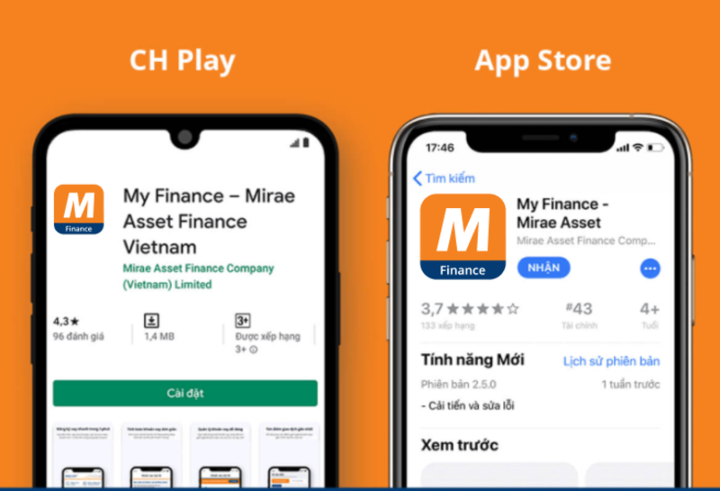 My Finance hỗ trợ người dùng đăng ký hồ sơ vay, ký hợp đồng điện tử và theo dõi khoản vay online. 