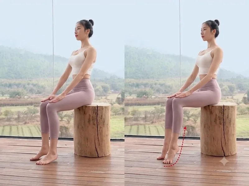 Nâng gót chân hỗ trợ cơ bắp chân và cải thiện khả năng kiểm soát cổ chân.